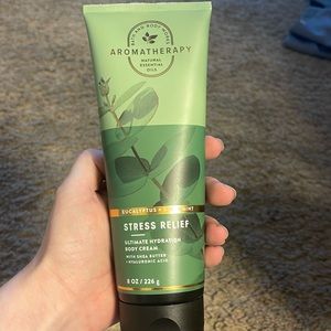 Eucalyptus and spearmint stress relief lotion from bath and body works